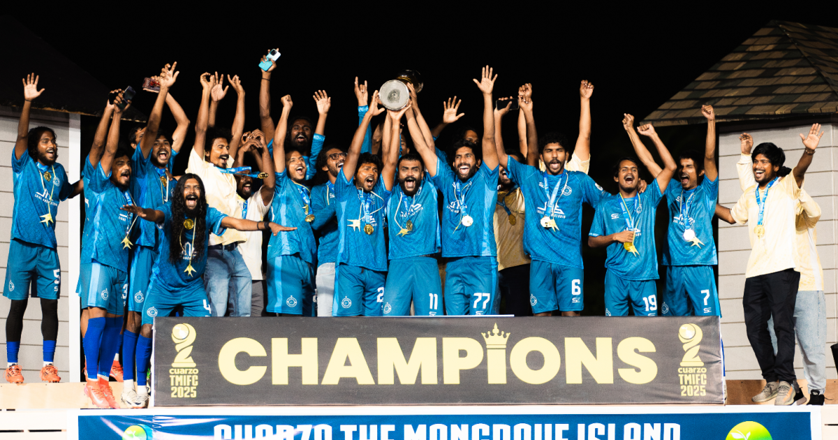 The Mangrove Island championship ge champion team ah 3 lakka rufiyaa ge inaameh!