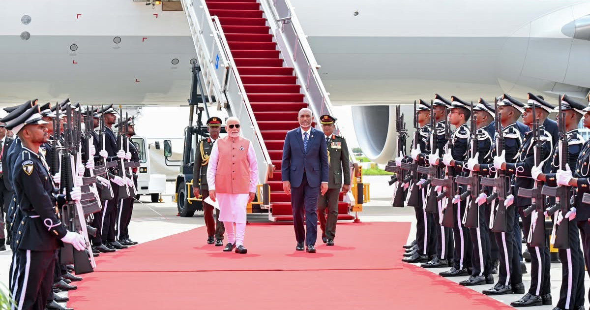 India ge boduvazeeru Modi Raajje vadaigathumun hoonu maruhabaa eh!